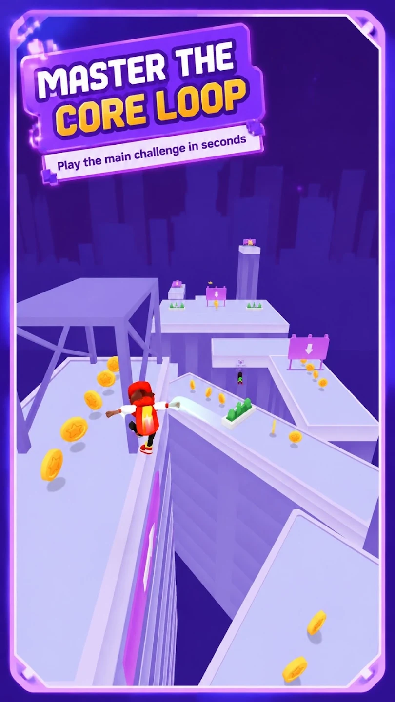 Core loop rooftop challenge screenshot
